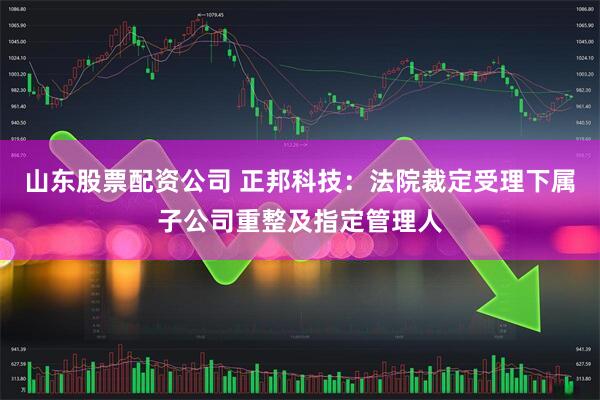 山东股票配资公司 正邦科技：法院裁定受理下属子公司重整及指定管理人